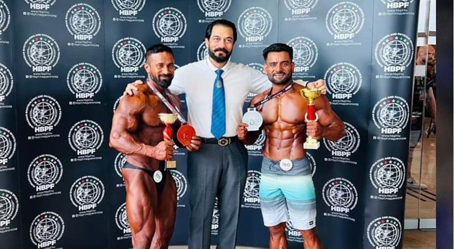 Pakistani bodybuilders Arsalan and Shehzad wins medals in EBC