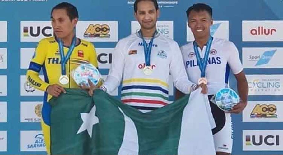 Pakistan wins second gold medal in Asian Road Cycling Championship