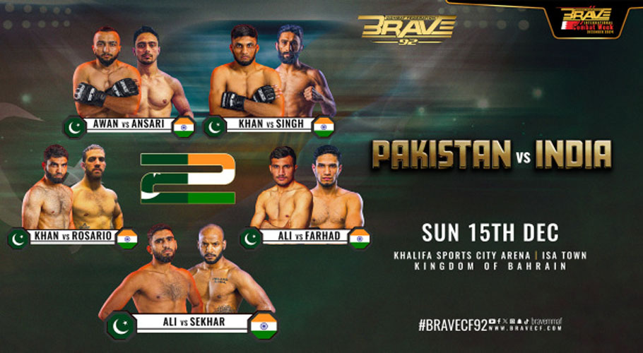 Pakistani MMA fighters thrash all Indian contenders at Brave CF 92