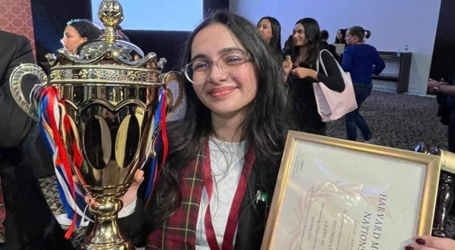 Pakistan’s Rania Ali named ‘Best Delegate’ at Harvard Model United Nations Conference